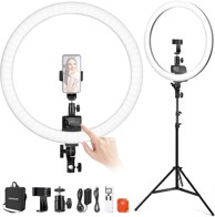 NEEWER LED prstenasto svjetlo SRP18-2.4G sa stativom i držačem za telefon, 18"